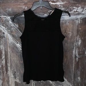 Black Crochet Top Tank
